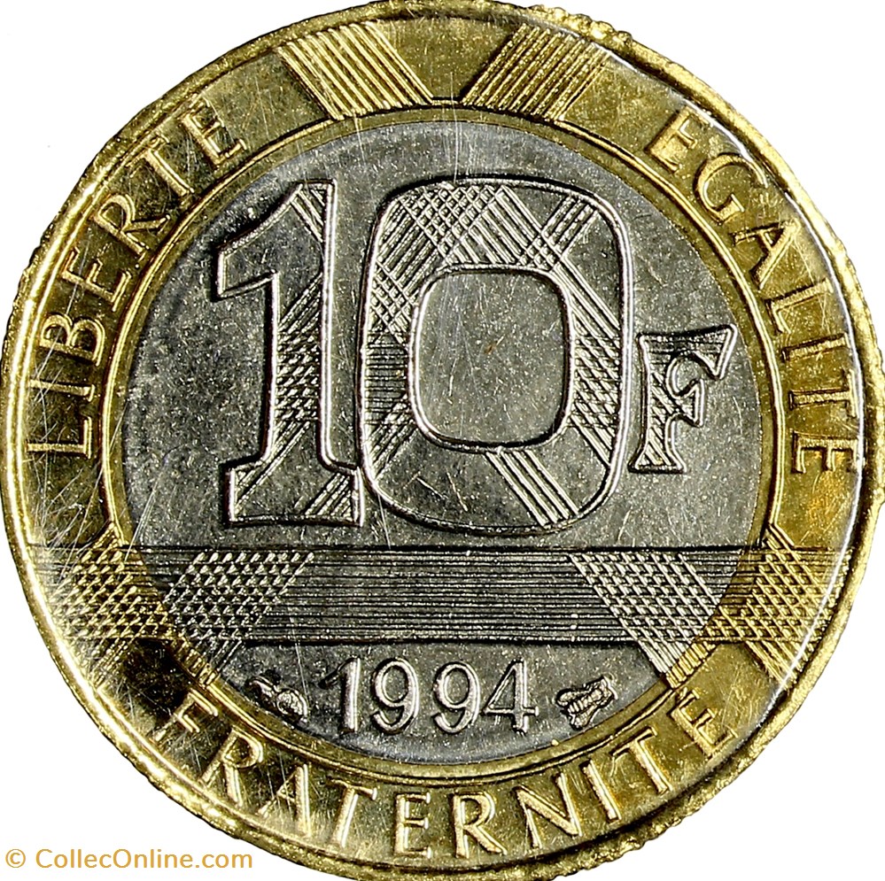 10 francs Génie de la Bastille, BU, 1994 monnaies monde france 10 francs genie de la bastille bu 1994