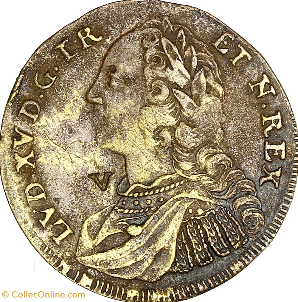 Jeton de Nuremberg, Louis XV, la prise de Fontarabie, non daté monnaies jetons mereaux jeton de nuremberg louis xv la prise de fontarabie non date