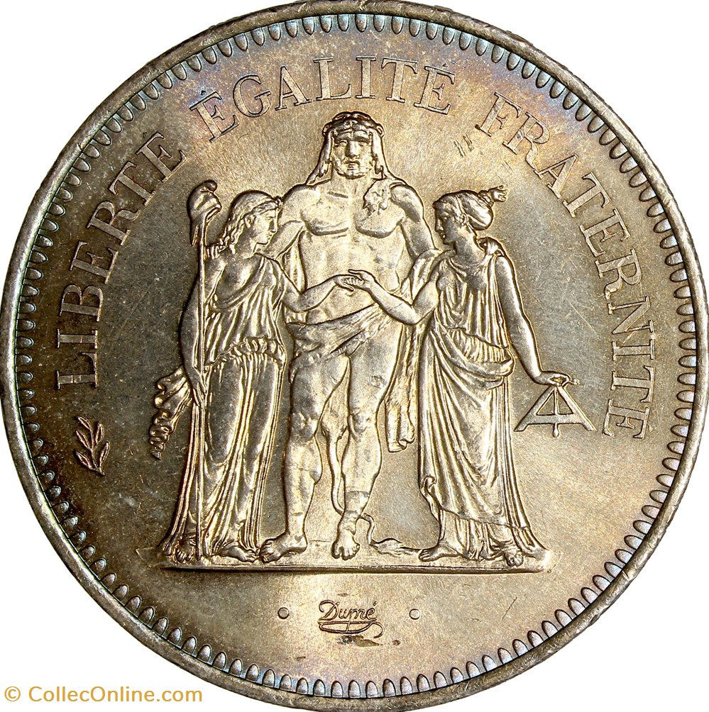 50 francs Hercule, 1977 monnaies monde france 50 francs hercule 1977
