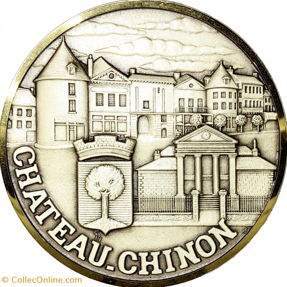 medailles france medaille de chateau chinon annees 1980