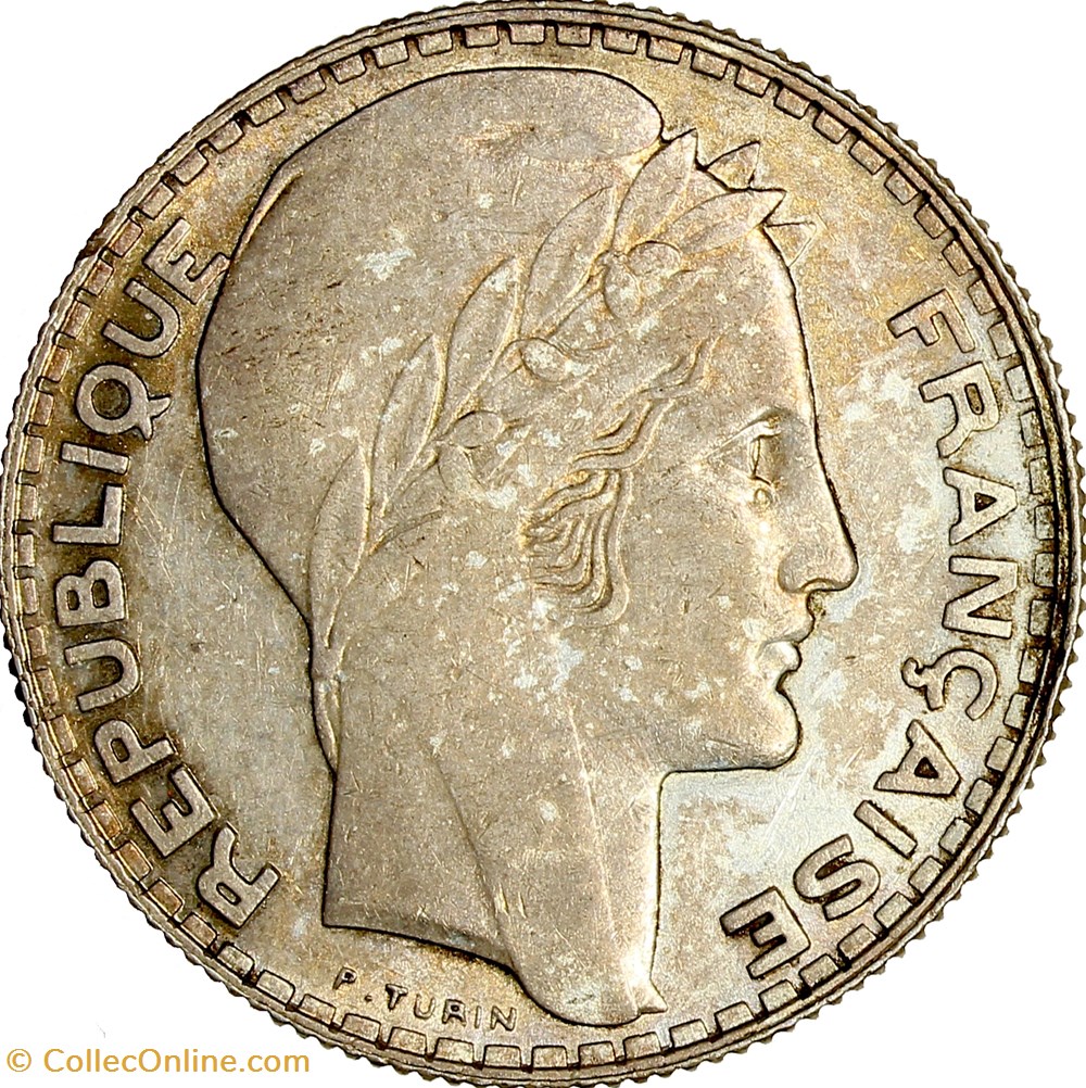 monnaies monde france 10 francs turin iiie republique 1939