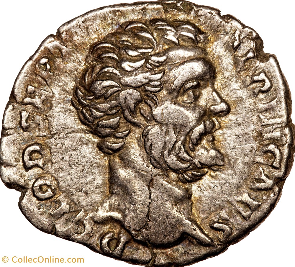 Denier de Clodius Albinus césar, Felicitas, 194, Rome monnaies antiques romaines imperiales et republicaines denier de clodius albinus cesar felicitas 194 rome