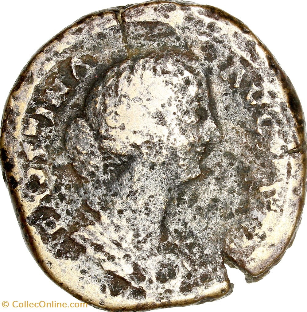 Sesterce de Faustine Jeune, Cybèle, 161-175, Rome monnaies antiques romaines imperiales et republicaines sesterce de faustine jeune cybele 161 175 rome