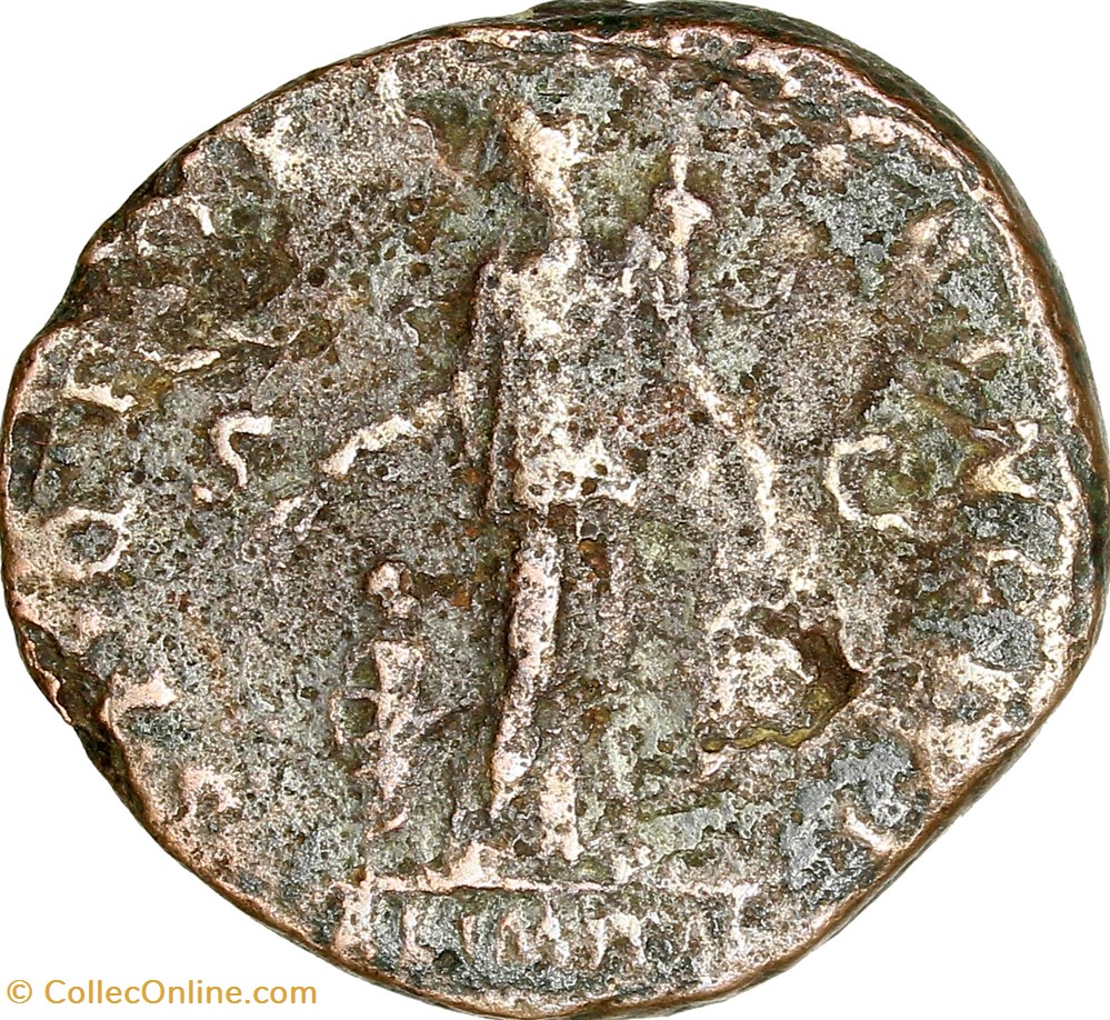 As de Trajan, Abundantia, 113, Rome monnaies antiques romaines imperiales et republicaines as de trajan abundantia 113 rome