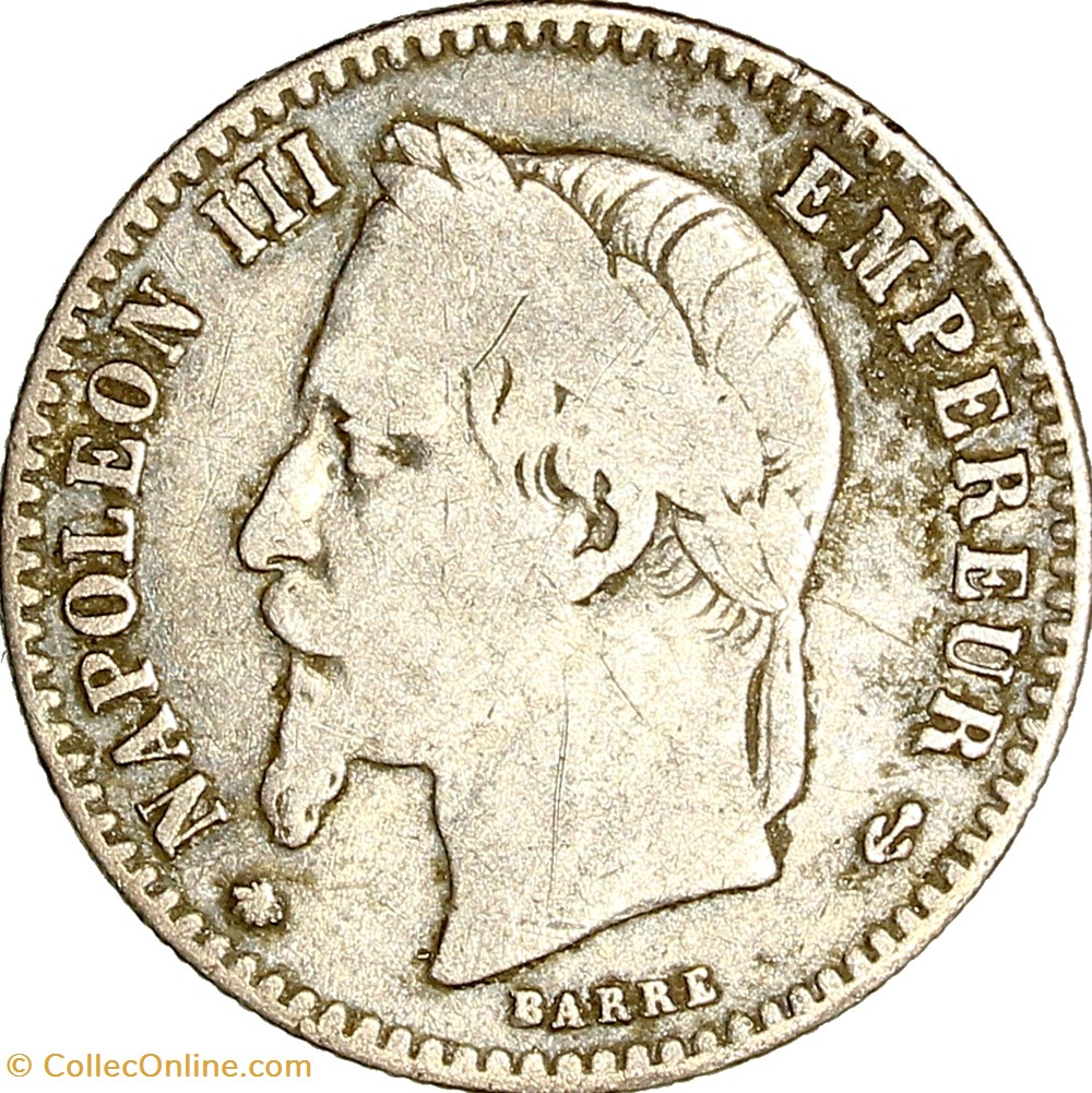 50 centimes, tête laurée, Napoléon III, 1868, Paris monnaies monde france 50 centimes tete lauree napoleon iii 1868 paris