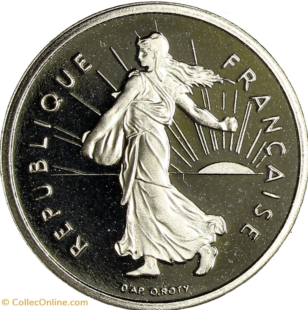 monnaies monde france 1 2 franc semeuse be 2001