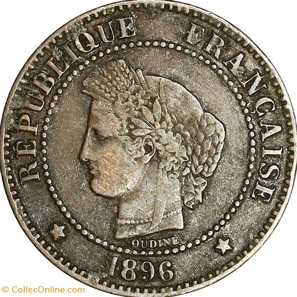 monnaies monde france 2 centimes ceres iiie republique 1896 paris