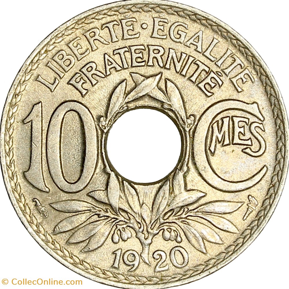 10 centimes Lindauer, IIIe République, 1920 monnaies monde france 10 centimes lindauer iiie republique 1920