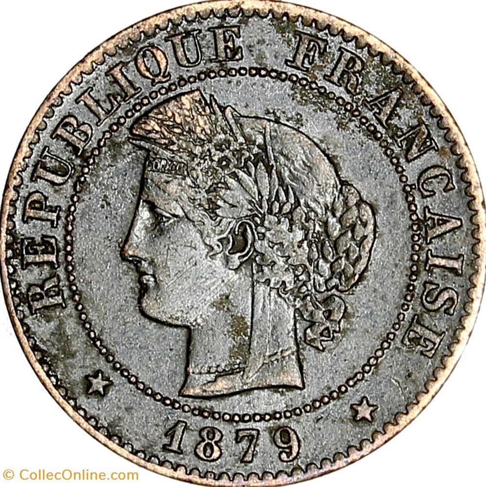monnaies monde france 1 centime ceres iiie republique 1879 paris