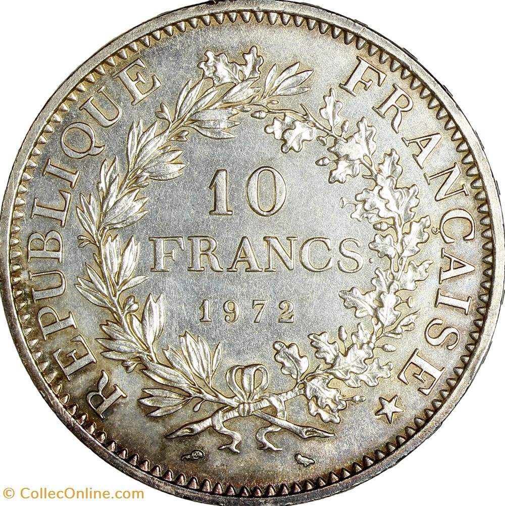 10 francs Hercule, 1972 monnaies monde france 10 francs hercule 1972