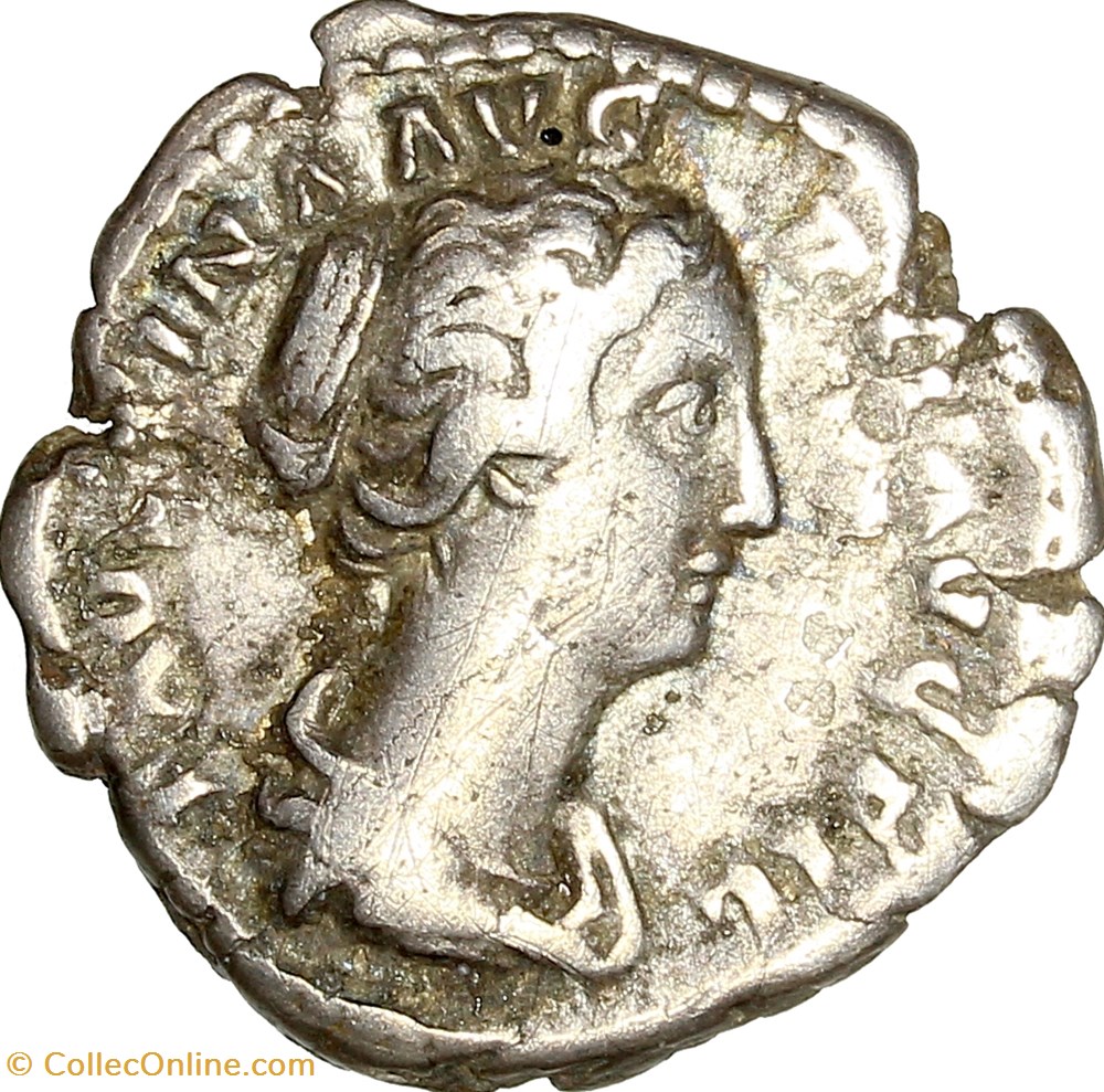 Denier de Faustine Jeune, Concordia, 145-161, Rome monnaies antiques romaines imperiales et republicaines denier de faustine jeune concordia 145 161 rome