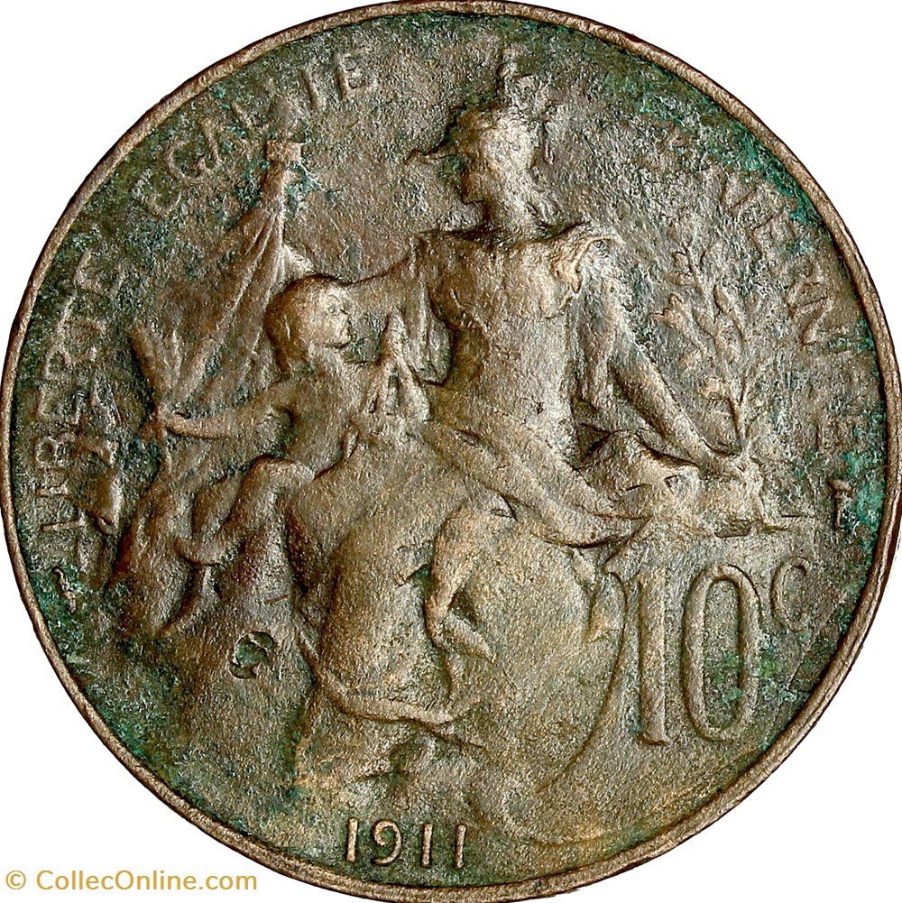 monnaies france modernes 10 centimes daniel dupuis iiie republique 1911