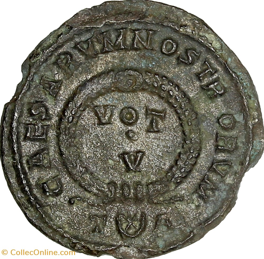 monnaies antiques romaines imperiales et republicaines centenionalis de crispus vot v 321 arles