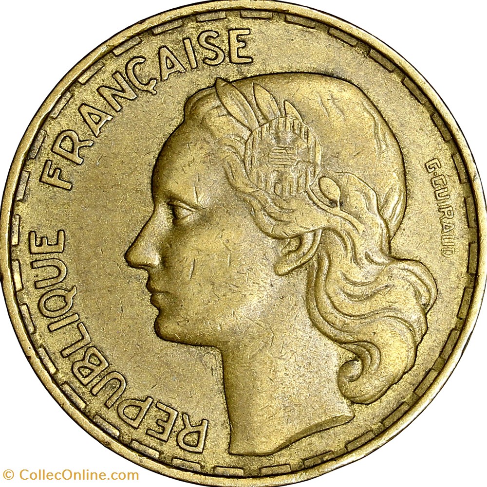 50 francs Guiraud, IVe République, 1958 monnaies monde france 50 francs guiraud ive republique 1958