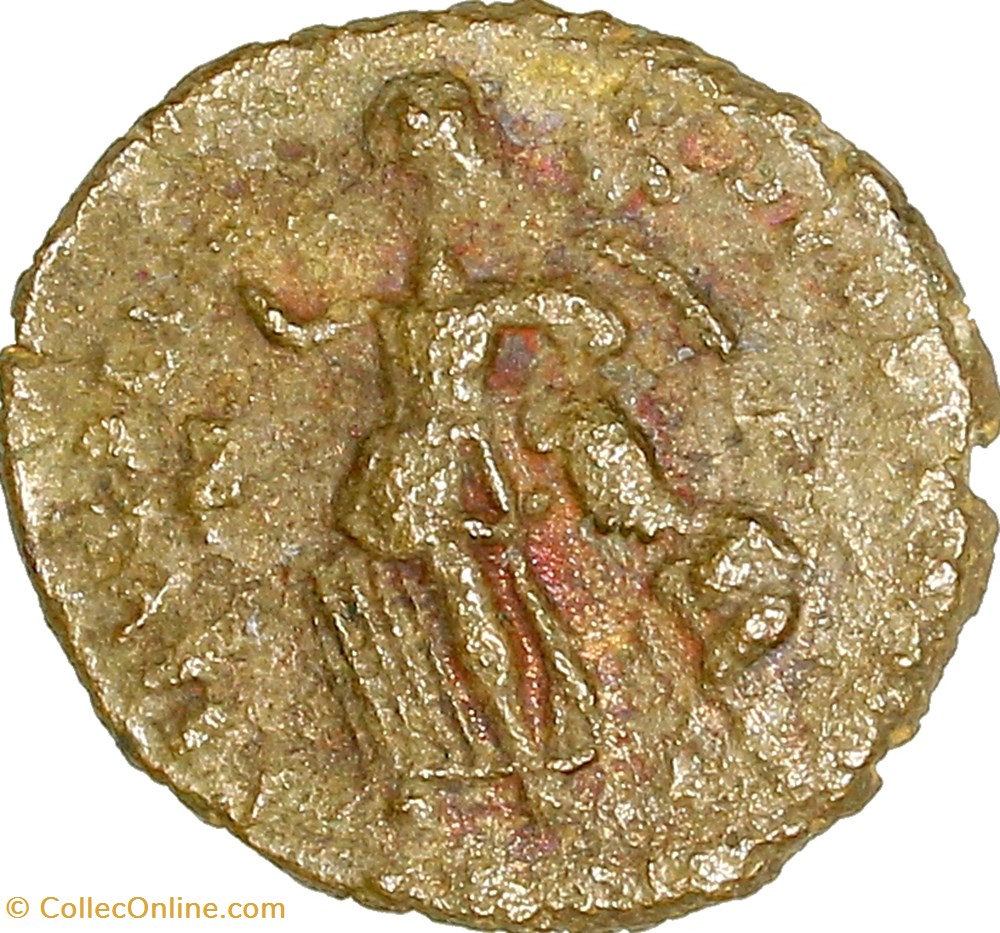 monnaies antiques romaines republicaines imperiales nummus de theodose ier victoria 383 395 atelier indetermine
