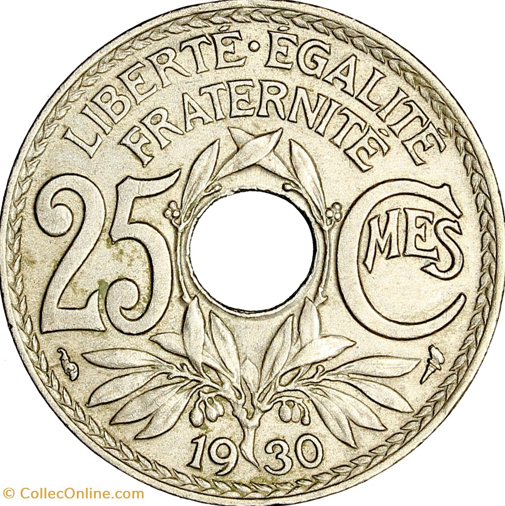 25 centimes Lindauer, IIIe République, 1930 monnaies france modernes 25 centimes lindauer iiie republique 1930
