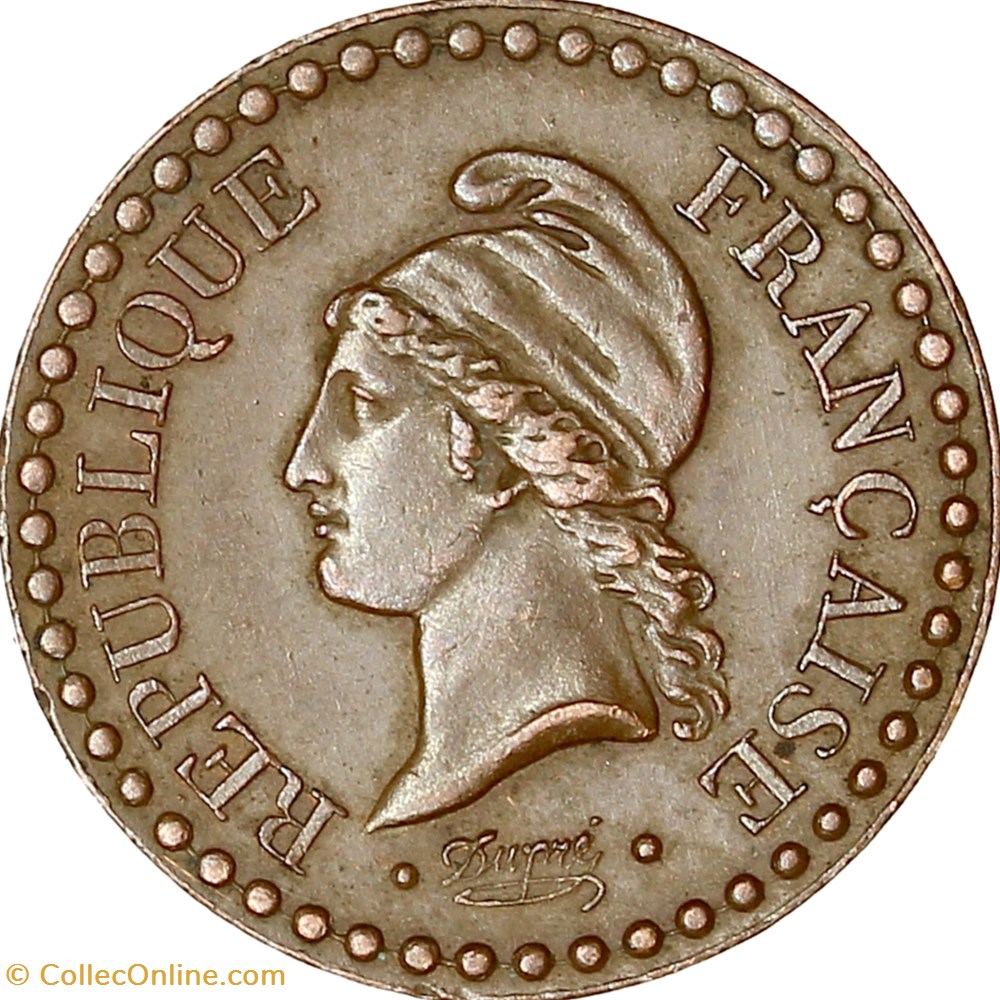 Un centime Dupré, IIe République, 1849, point sur le E, Paris monnaies monde france un centime dupre iie republique 1849 point sur le e paris