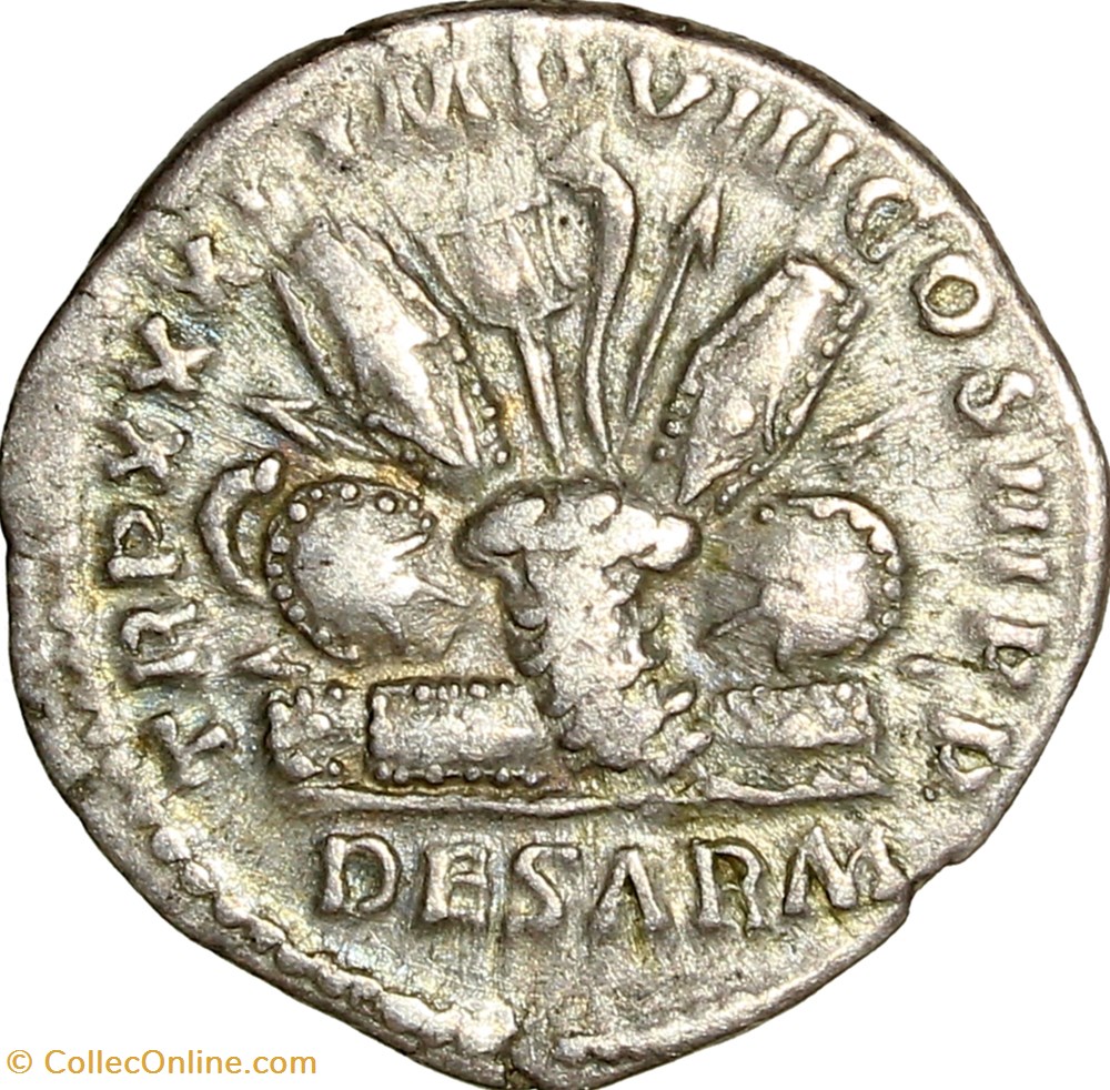 Denier de Marc Aurèle, Trophée, 176-177, Rome monnaies antiques romaines imperiales et republicaines denier de marc aurele trophee 176 177 rome