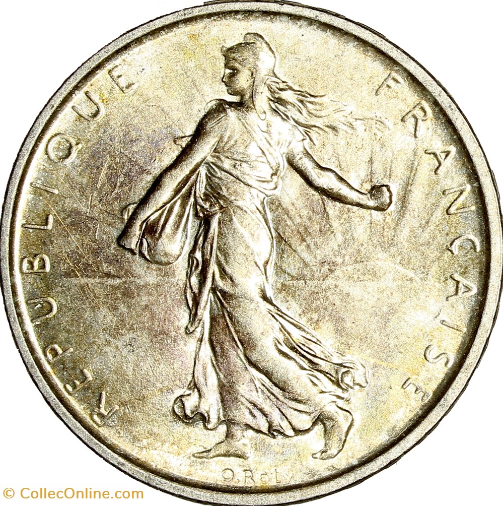 monnaies monde france 5 francs semeuse 1962