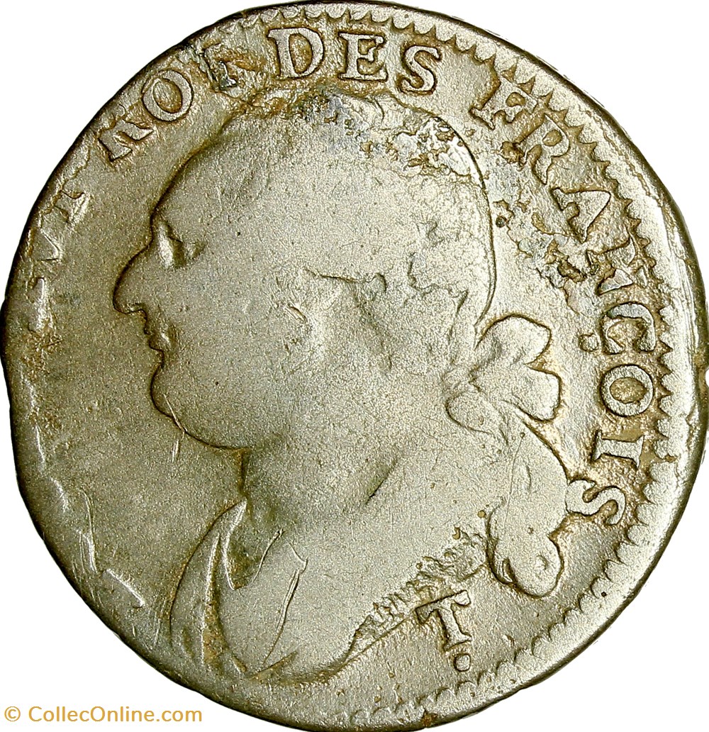 12 deniers au faisceau type François, Louis XVI, 1792, an 4, Saumur monnaies monde france 12 deniers au faisceau type francois louis xvi 1792 an 4 saumur