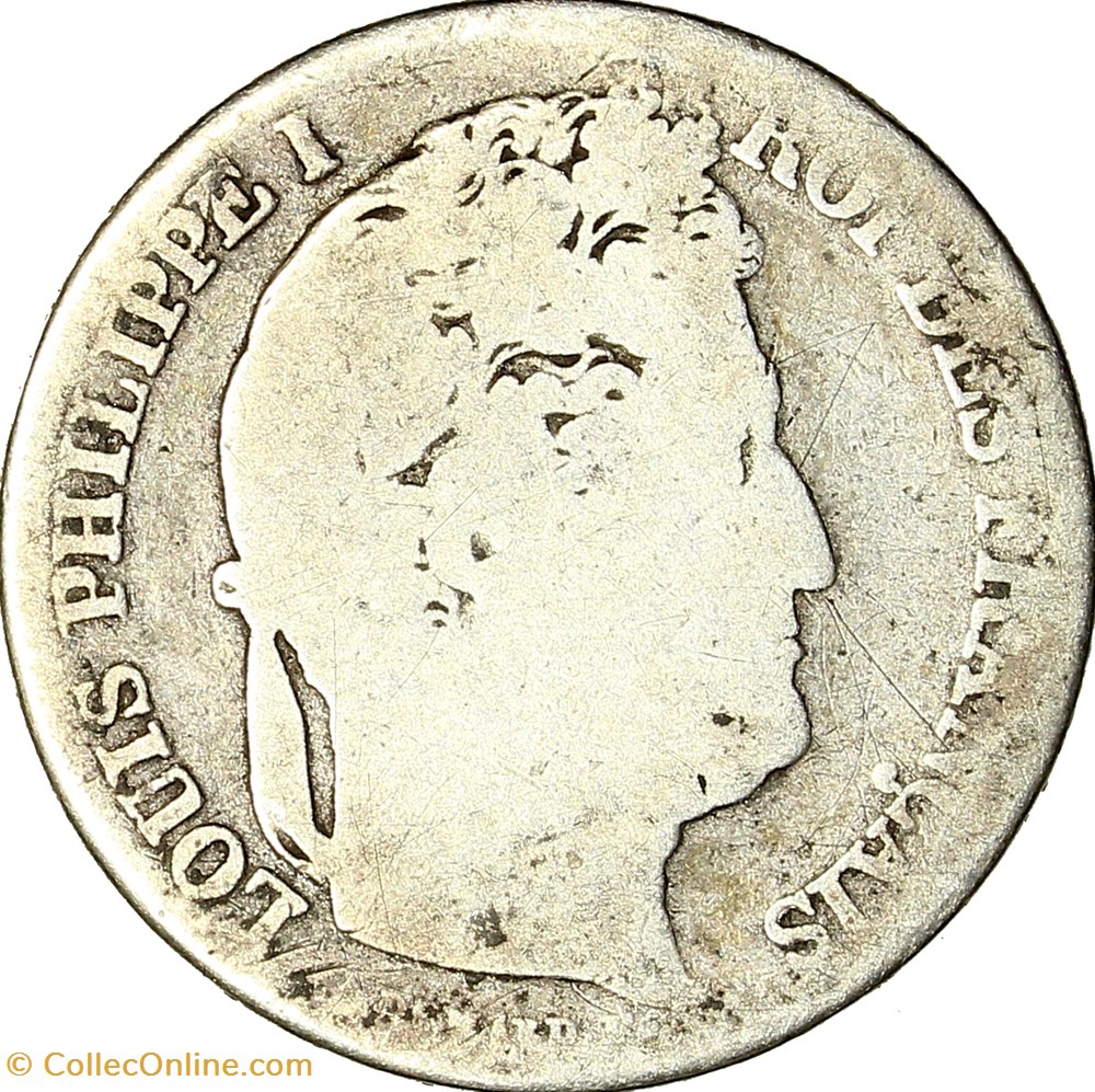 1 franc, couronne de chêne, Louis-Philippe Ier, 1846, Paris monnaies monde france 1 franc couronne de chene louis philippe ier 1846 paris