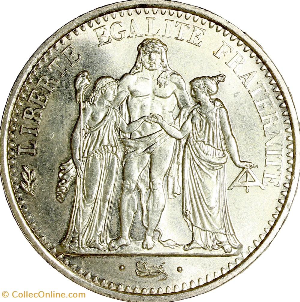 10 francs Hercule, 1967, accent monnaies monde france 10 francs hercule 1967 accent