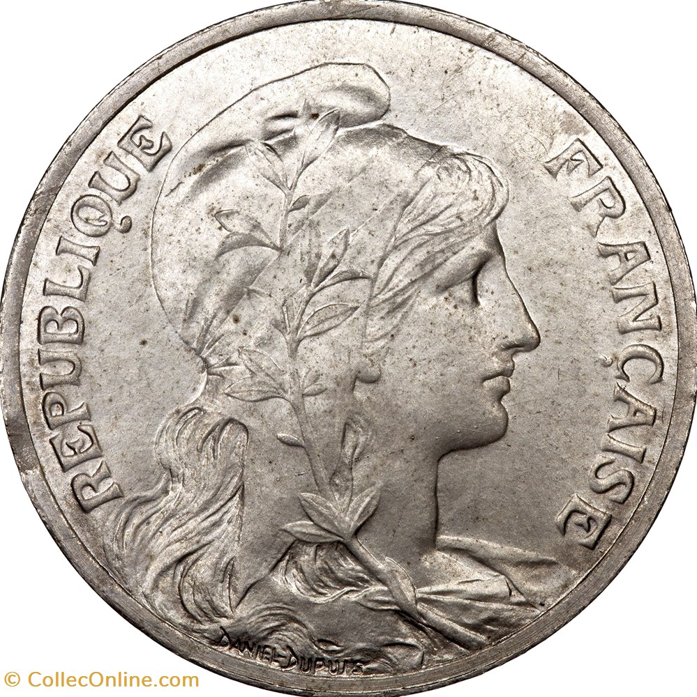 5 centimes Daniel-Dupuis, IIIe République, 1908, ESSAI aluminium monnaies monde france 5 centimes daniel dupuis iiie republique 1908 essai aluminium