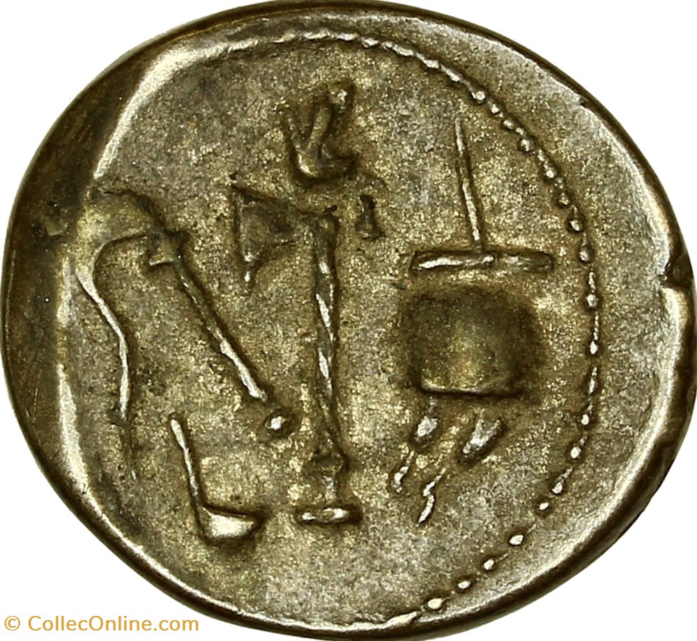 monnaies antiques romaines republicaines imperiales denarius of julius caesar elephant 49 ac military mint