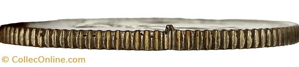 1 franc Semeuse, IIIe République, 1916, virole fendue 3 monnaies france modernes 1 franc semeuse iiie republique 1916 virole fendue