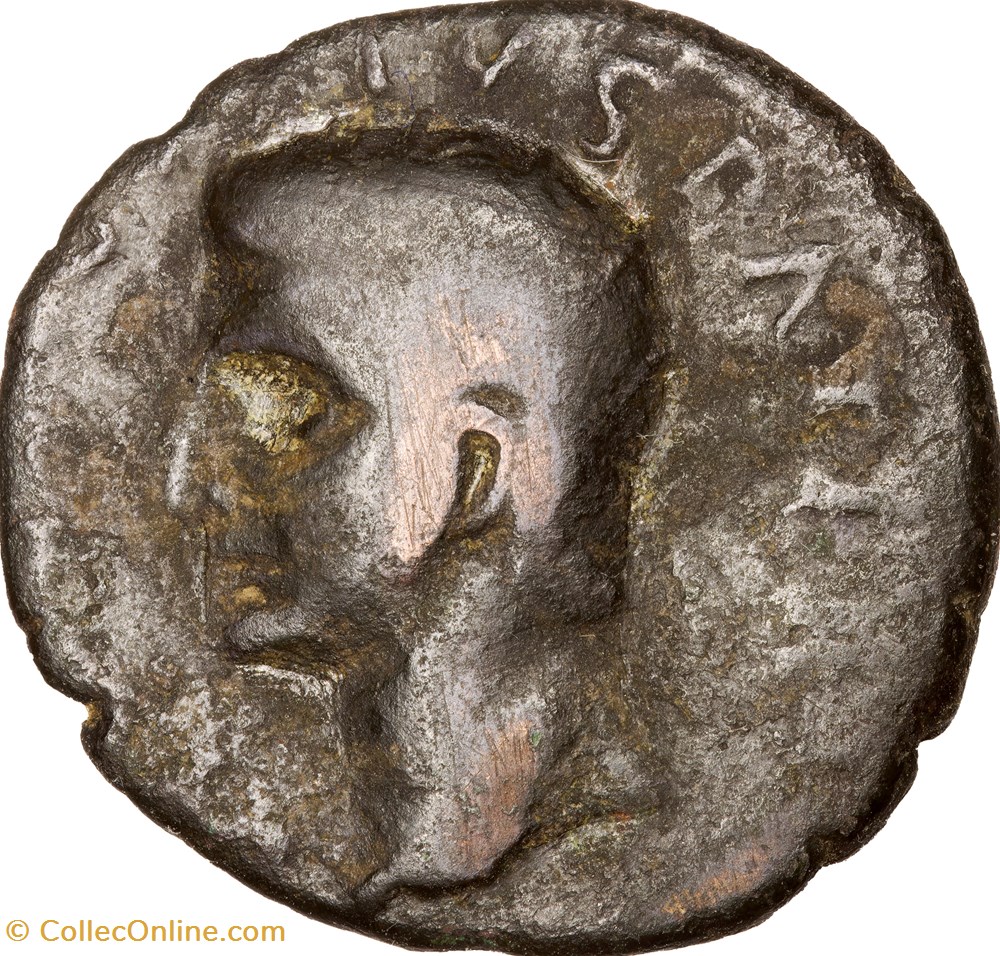 As d'Auguste divinisé, autel de la Providence, 15-38, Rome monnaies antiques romaines imperiales et republicaines as auguste divinise autel de la providence 15 38 rome