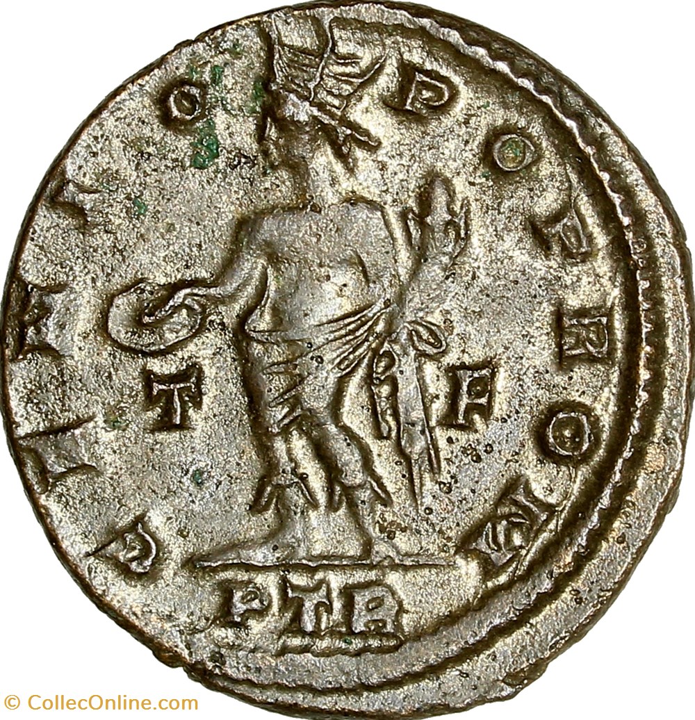 monnaies antiques a romaines imperiales et republicaines follis de licinius ier genius 310 313 treves