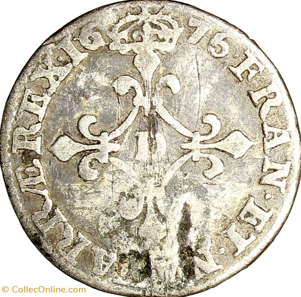 monnaies europe medievale france royales quatre sols des traitants louis xiv 1676 vimy en lyonnais