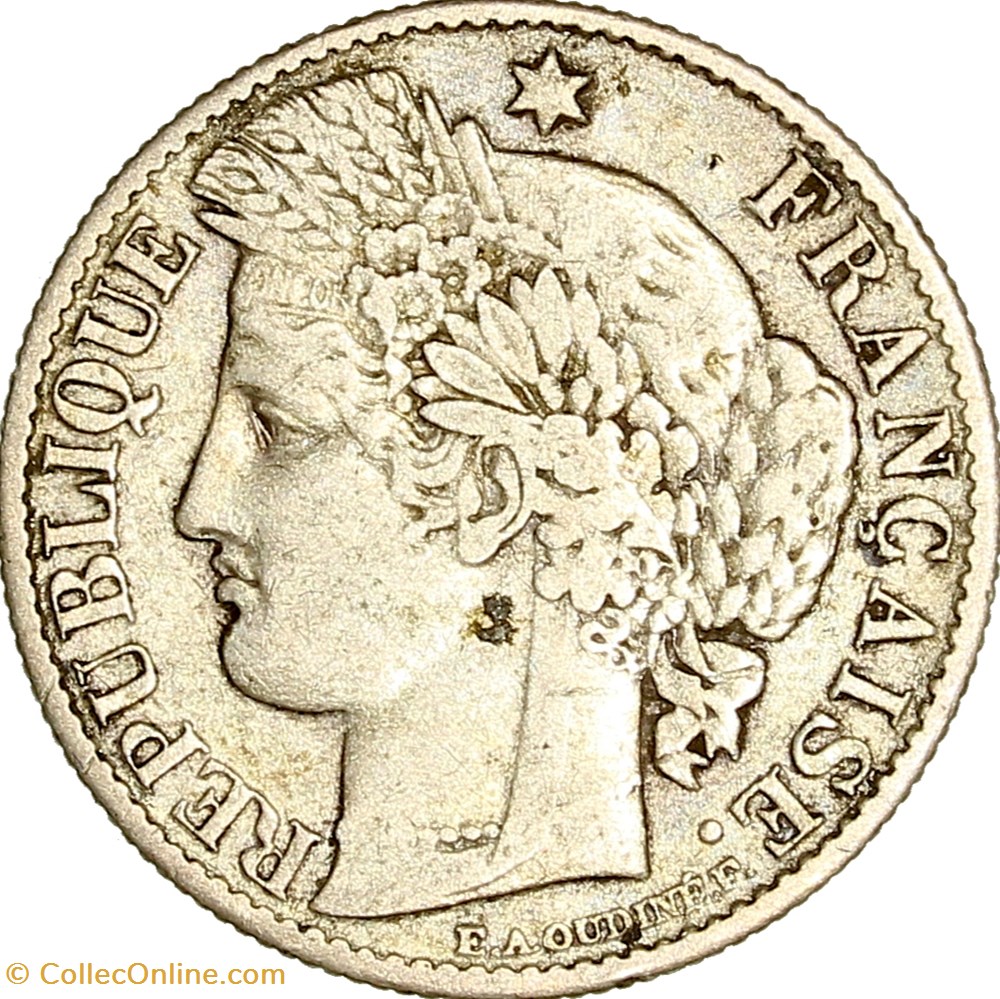 50 centimes Cérès, IIIe République, 1888, Paris monnaies monde france 50 centimes ceres iiie republique 1888 paris