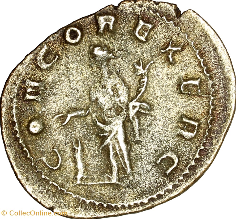 Antoninien de Valérien Ier, Concordia, 254, Viminiacum - Coins