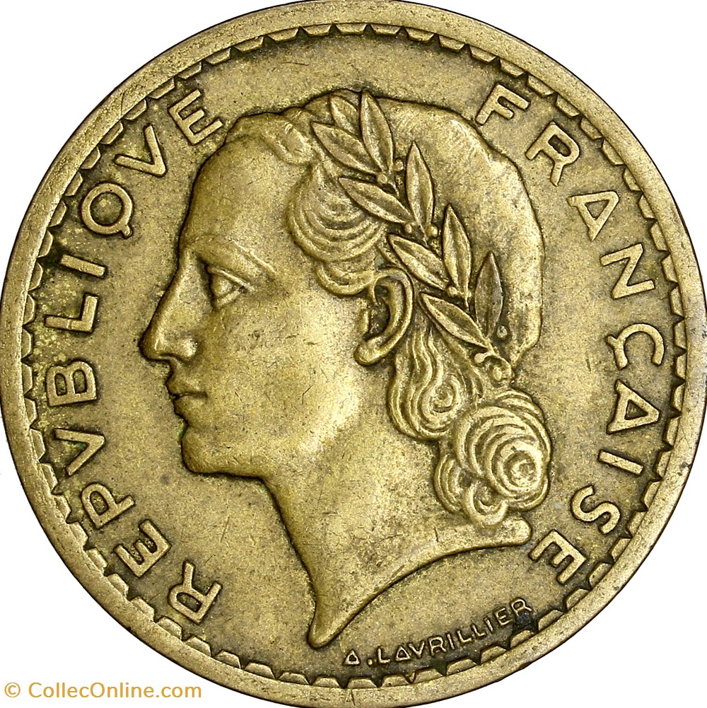 5 francs Lavrillier, bralu, GPRF, 1945 monnaies france modernes 5 francs lavrillier bralu gprf 1945