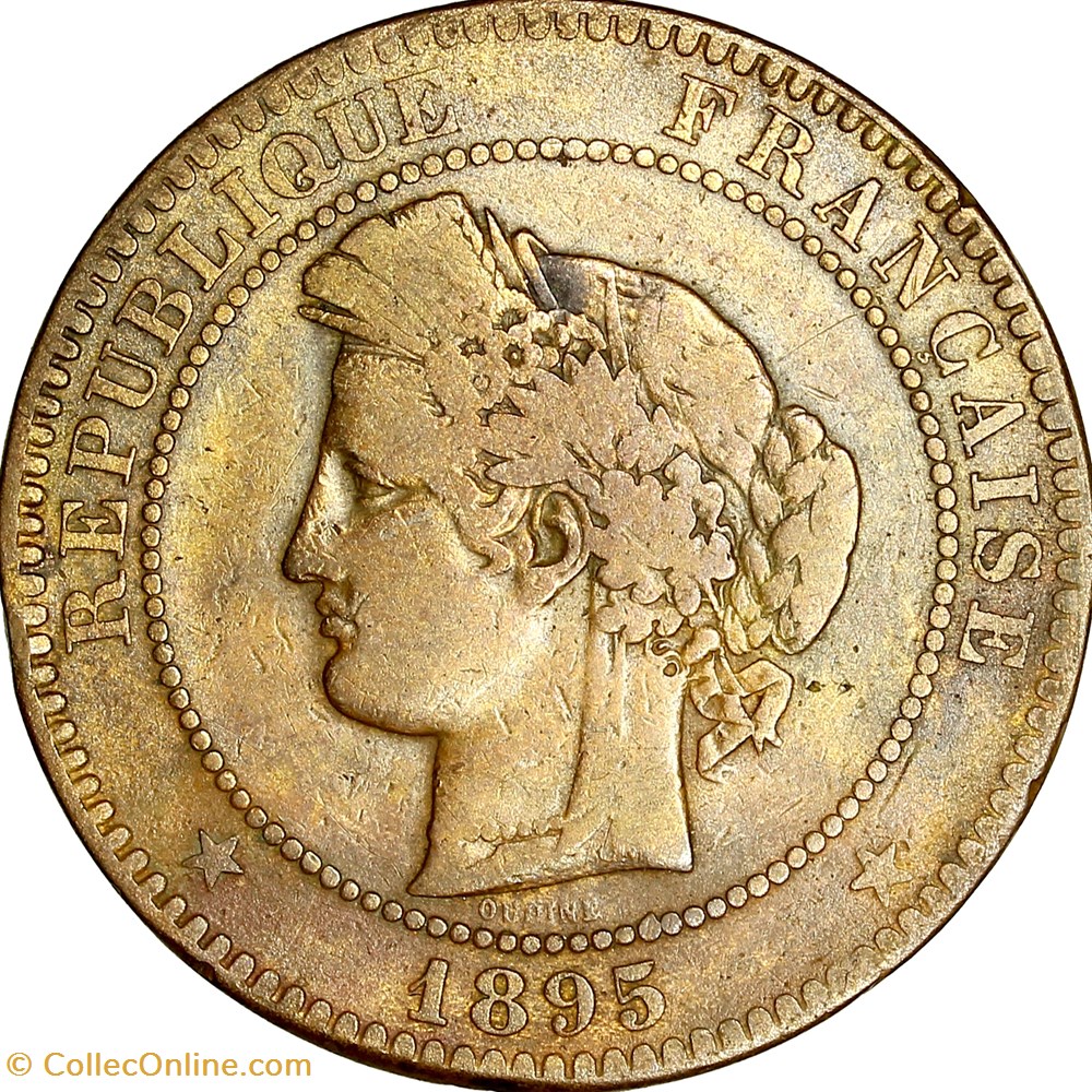 monnaies monde france 10 centimes ceres iiie republique 1895 paris