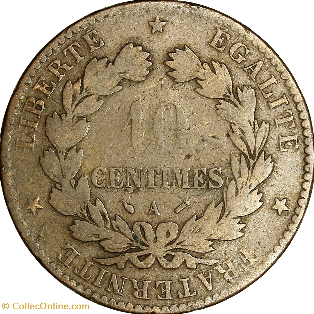 10 centimes Cérès, IIIe République, 1892, Paris monnaies monde france 10 centimes ceres iiie republique 1892 paris