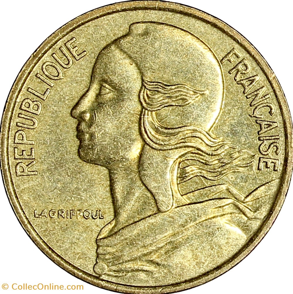 5 centimes Marianne, 1993, 4 plis monnaies monde france 5 centimes marianne 1993 4 plis