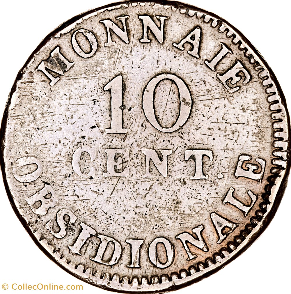 10 centimes d'Anvers au double L, Louis XVIII, 1814, Anvers, atelier de Wolschot monnaies monde france 10 centimes anvers au double l louis xviii 1814 anvers atelier de wolschot