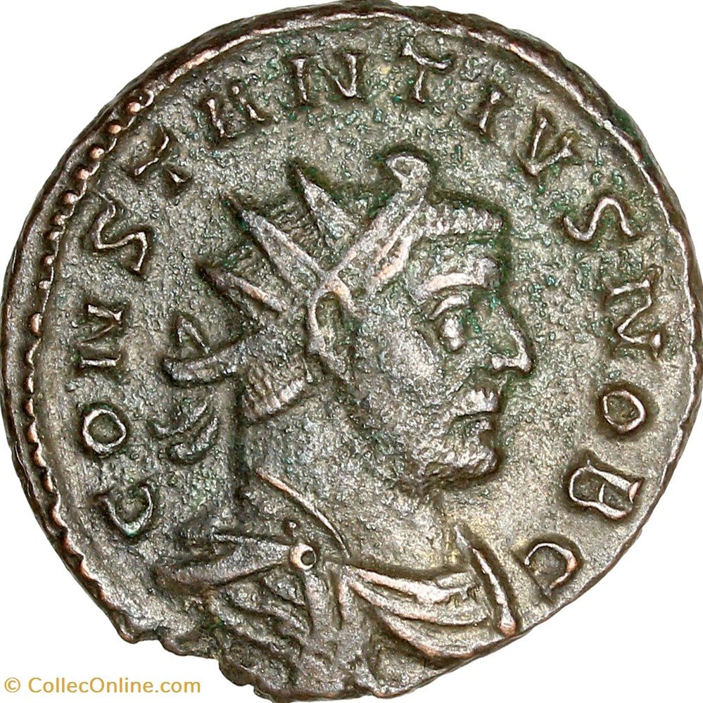 Aurelianus de Constance Ier Chlore césar, Laetitia, 294, Lyon monnaies antiques romaines imperiales republicaines aurelianus de constance ier chlore cesar laetitia 294 lyon