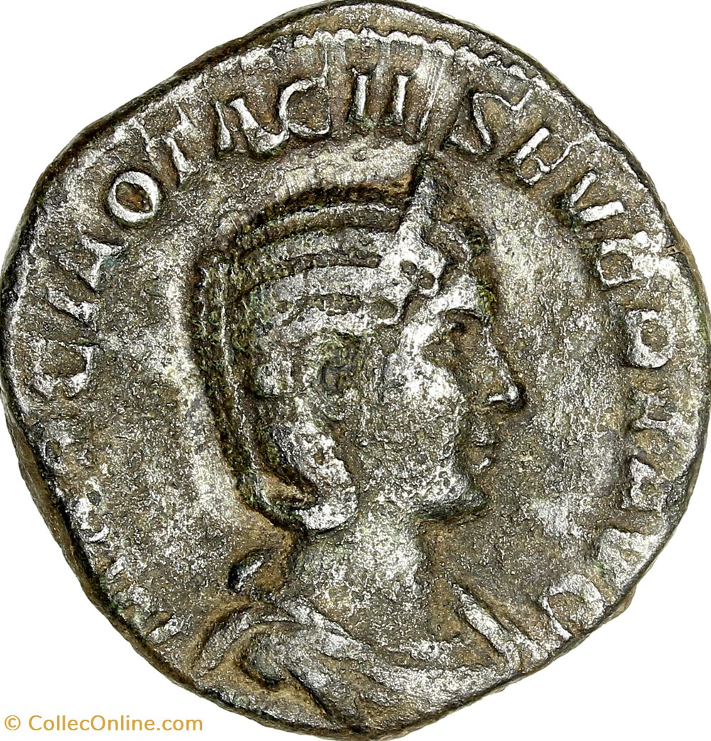 Sesterce d'Otacilia Severa, Pietas, 244-245, Rome monnaies antiques romaines imperiales republicaines sesterce otacilia severa pietas 244 245 rome