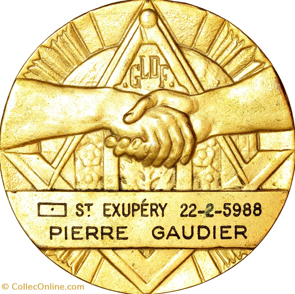medailles medaille de la grande loge de france 1988