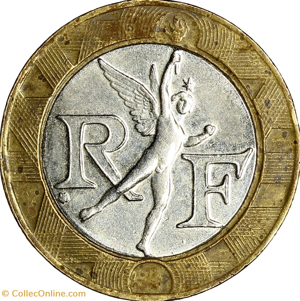monnaies france modernes 10 francs genie de la bastille ve republique 1990 faux epoque