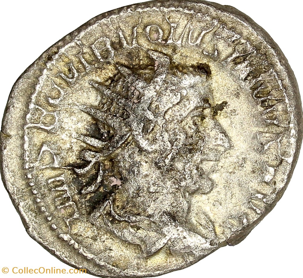Antoninien de Volusien, Virtus, 251-253, Rome monnaies antiques romaines imperiales et republicaines antoninien de volusien virtus 251 253 rome