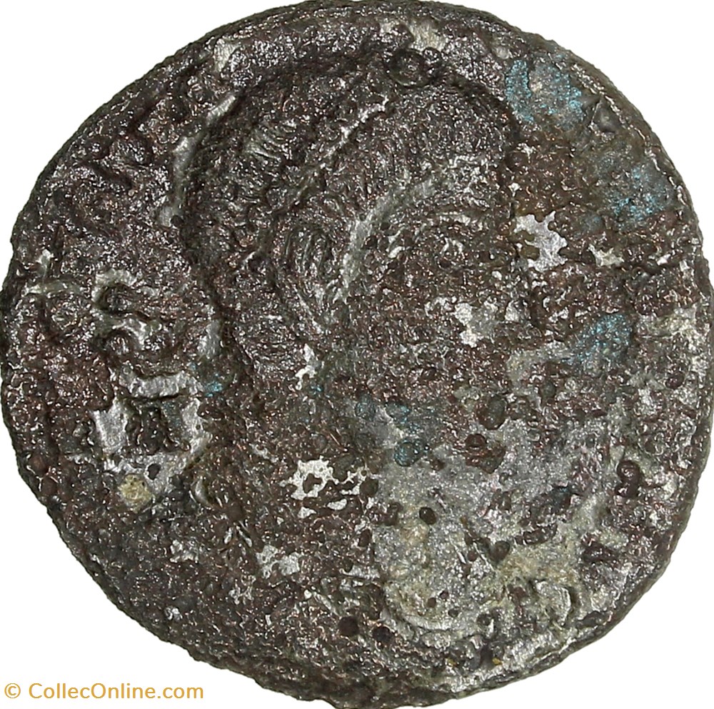 Maiorina de Constance II, Hoc Signo Victor Eris, 350-351, Siscia monnaies antiques romaines imperiales et republicaines maiorina de constance ii hoc signo victor eris 350 351 siscia