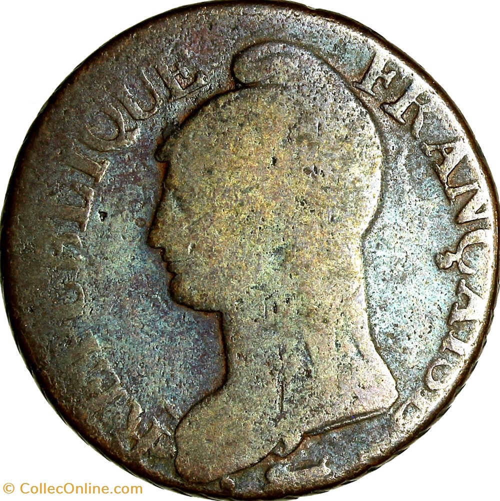 Cinq centimes Dupré, grand module, sans point après CENTIMES, le Directoire, an 5, Limoges monnaies monde france cinq centimes dupre grand module sans point apres centimes le directoire an 5 limoges