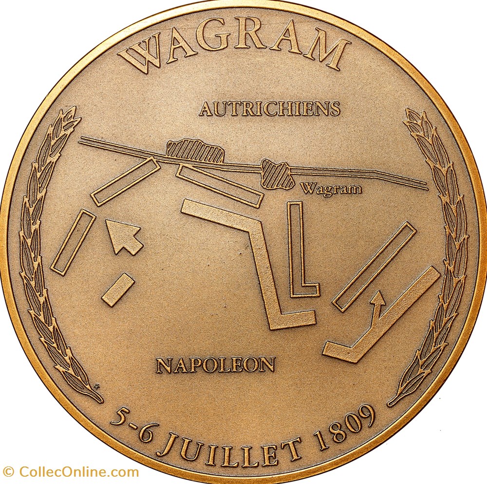 Batailles de Napoléon, Wagram, 1991 medailles france batailles de napoleon wagram 1991