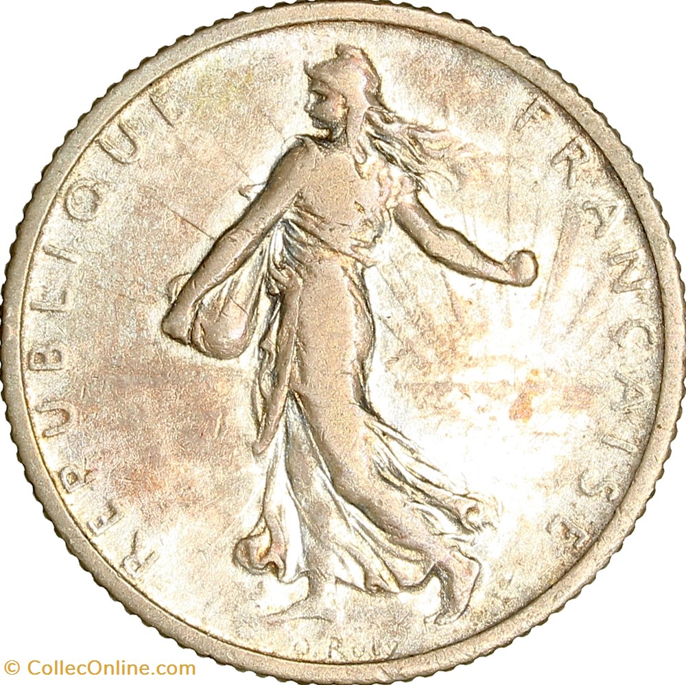monnaies monde france 1 franc semeuse iiie republique 1910