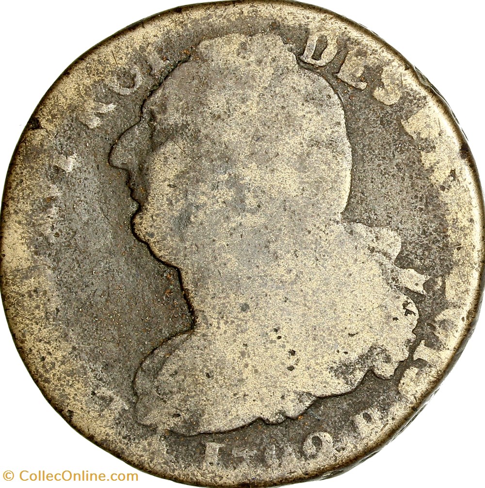 2 sols au faisceau, type François, Louis XVI, 1792, an 4, Rouen monnaies monde france 2 sols au faisceau type francois louis xvi 1792 an 4 rouen