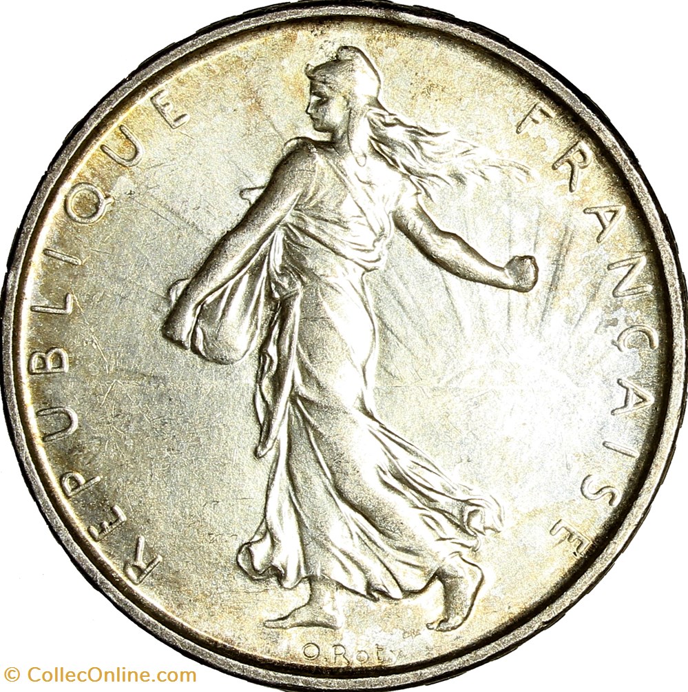 5 francs Semeuse, 1961 monnaies monde france 5 francs semeuse 1961